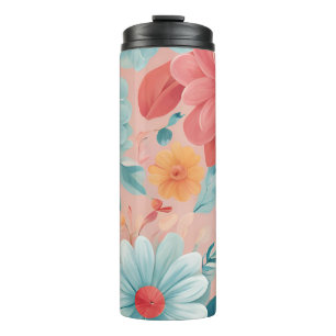 Floral Tumbler – Stylish Insulated Flower Design