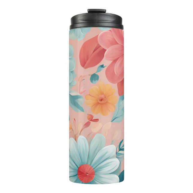 Floral Tumbler – Stylish Insulated Flower Design (Front)