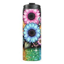Floral Tumbler Sublimation Wrap Design | Tumbler 