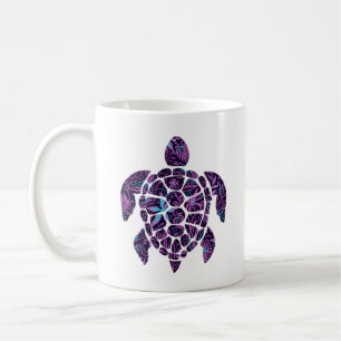 Floral Turtle Coffee Mug