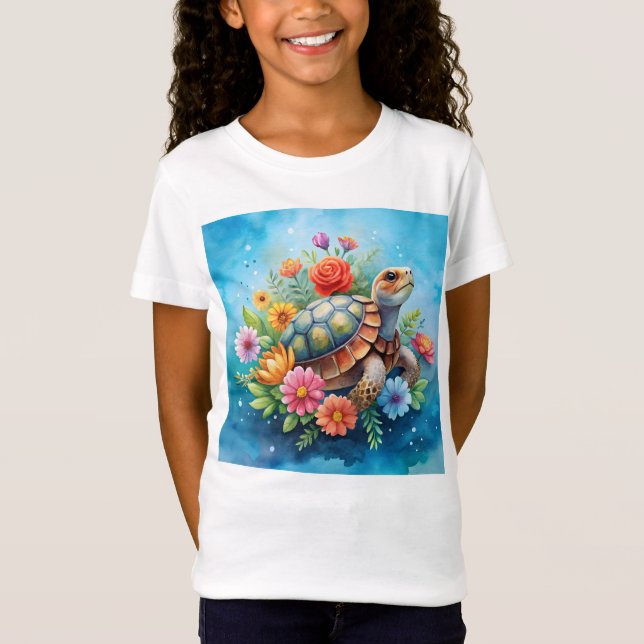 Floral Turtle T-Shirt (Front)