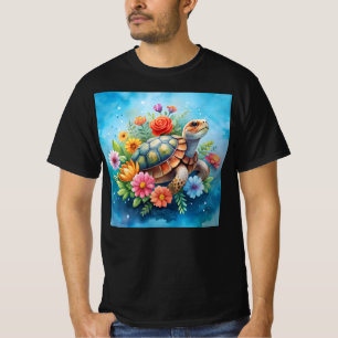Floral Turtle T-Shirt