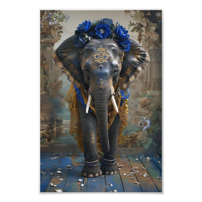 Floral Tusk Photo Print (Front)