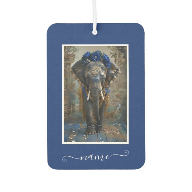 Floral Tusk Serenity Car Air Freshener (Front)