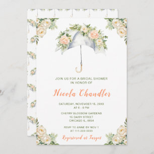 Floral Umbrella Bridal Shower Invitation