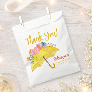 Floral Umbrella Spring Baby Shower Favour Bags