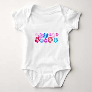 Floral und pink baby bodysuit