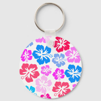 Floral und pink key ring