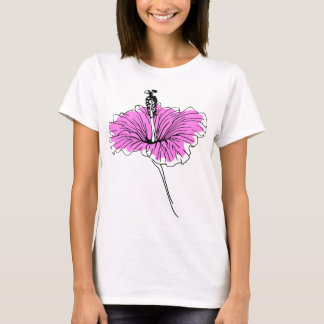 Floral und pink T-Shirt
