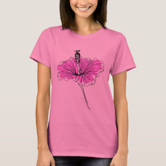 Floral und pink T-Shirt