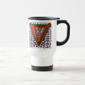 Floral 'V' - Mug