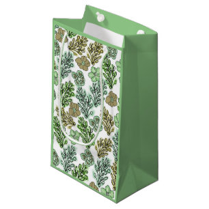 Floral Valencia Green Beige Small Gift Bag