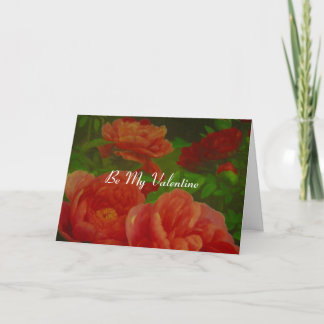 floral valentine holiday card
