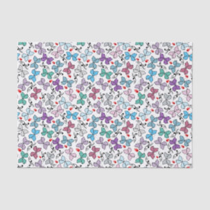 Floral Valentine Pattern Tissue Paper