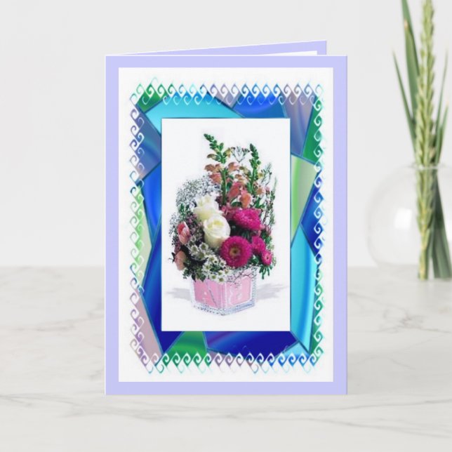 Floral Vase Card (Front)