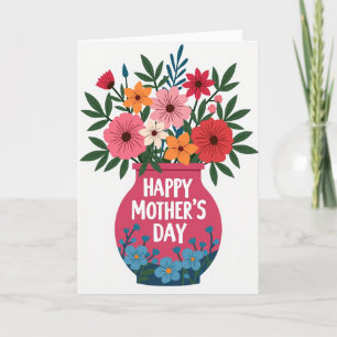 Floral Vase Gratitude Card