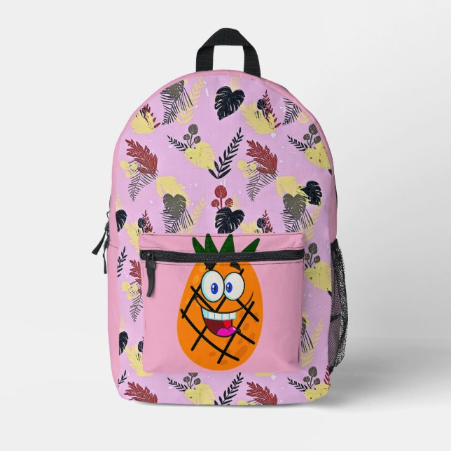 Floral Vibes Backpack Print Cut Sew Bag (Front)