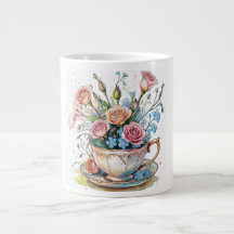 Floral Vine Pattern – Soft Watercolor Boho art