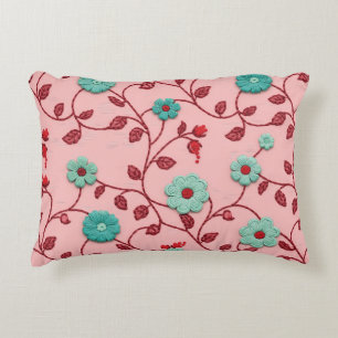 Floral Vines Pattern Decorative Cushion