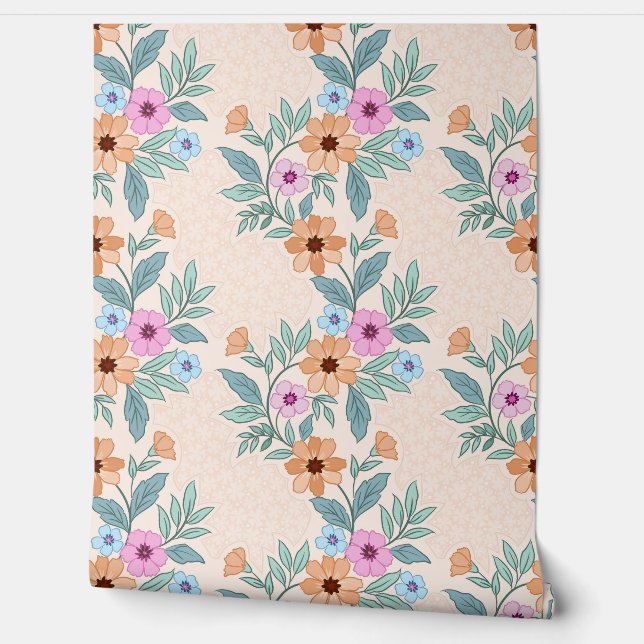 Floral Vines Wallpaper (Unrolling)