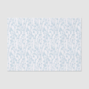 Floral Vines (White - Blue) Tissue Paper