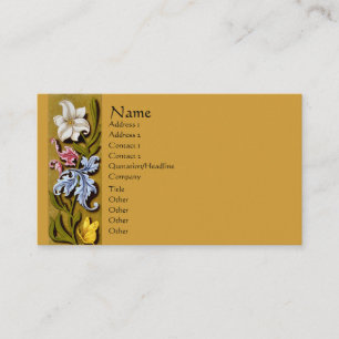 Floral Vintage Art Border Business Card