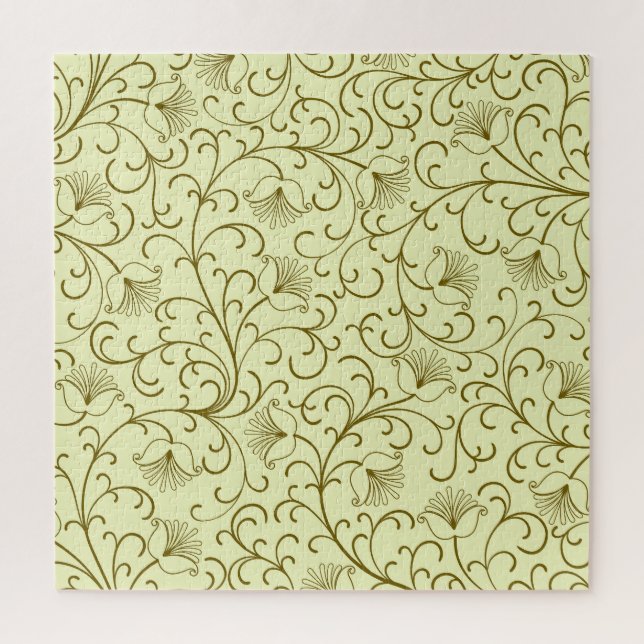Floral Vintage: Beautiful Backdrop Illustration Jigsaw Puzzle (Vertical)