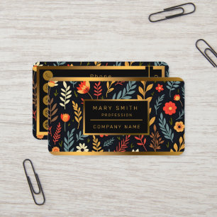 Floral Vintage Beautiful Popular Collection Business Card