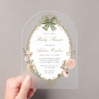 Floral Vintage Boho Sage Baby Shower