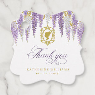 Floral Vintage Bridal Shower Favour Tags