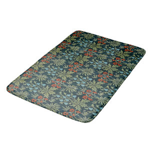 Floral Vintage Carnation Bluebell John Henry Dearl Bath Mat