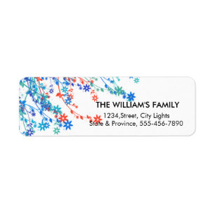 Floral Vintage Decorative Swirl Return Labels