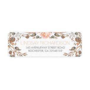 Floral Vintage Fall Woodland Garden Wedding