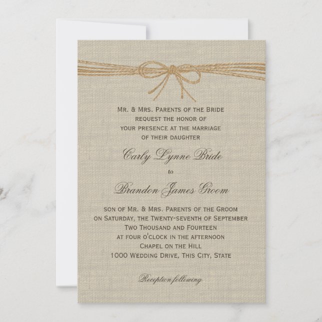 Floral Vintage Lace Design Wedding Invitation (Front)