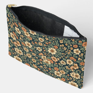 Floral vintage pattern  accessory pouch