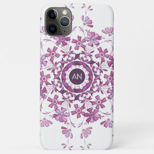floral vintage purple mandala Case-Mate iPhone case