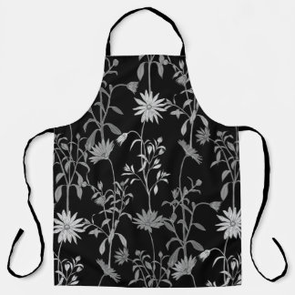 Floral vintage: seamless invitation background. apron