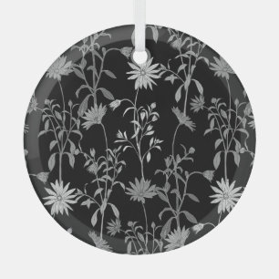 Floral vintage: seamless invitation background. glass tree decoration