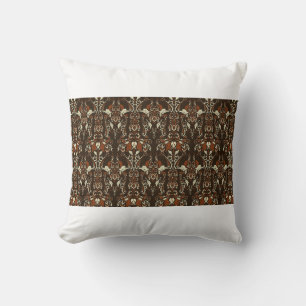 Floral vintage seamless patten. Classic Baroque wa Cushion