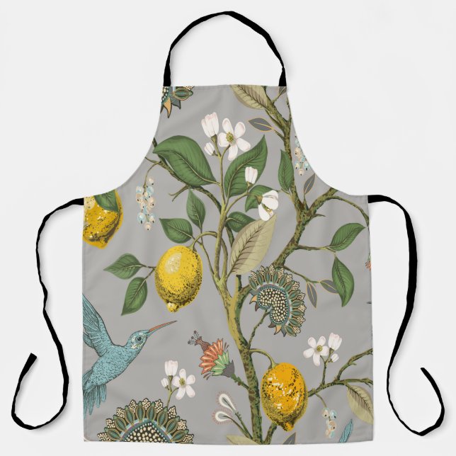 Floral Vintage seamless pattern. Botanical wallpap Apron (Front)