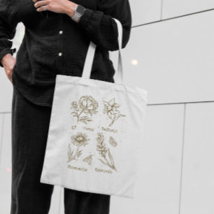 Floral Vintage Tote Bag