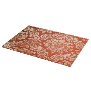 Floral vintage wallpaper background cutting board