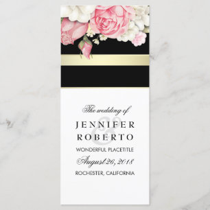 Floral Vintage Wedding Program Programme