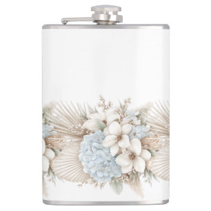 Floral Vinyl Wrapped Flask