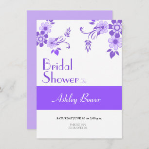 Floral Violet Invitation