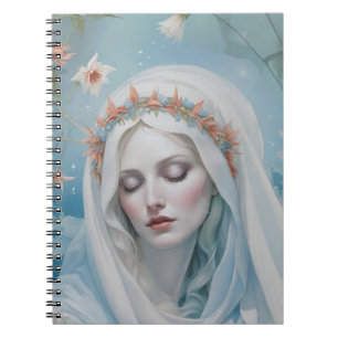 Floral Virgin Mary Notebook