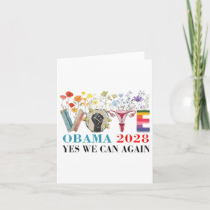 Floral Vote Obama 2028 Lets Fix This President 202 Card