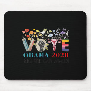 Floral Vote Obama 2028 Lets Fix This President 202 Mouse Pad
