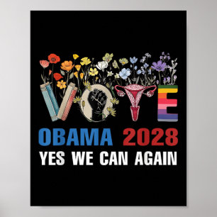 Floral Vote Obama 2028 Lets Fix This President 202 Poster