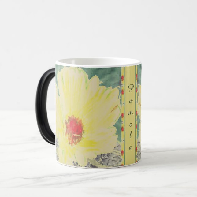 Floral w/Name Mug (Front Left)